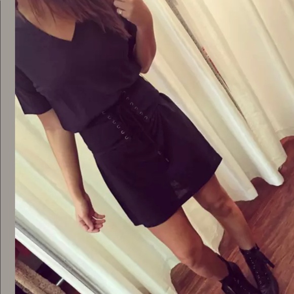 David Lerner New Corset Belted T-Shirt Dress s - Picture 6 of 6